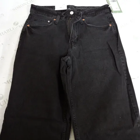 H&M BAGGY LOW WAIST BLACK JEANS - EUR 38