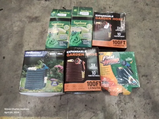 PALLET CONTAINING A LARGE ASSORTMENT OF GARDEN HOSES - BRANDS MAY VARY