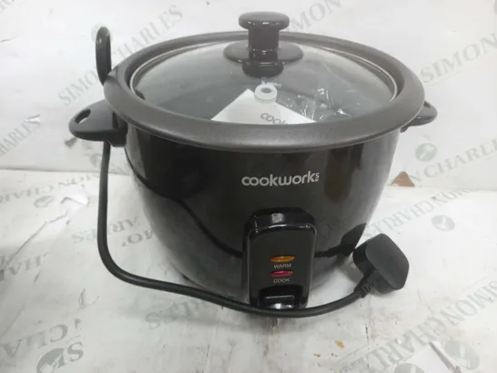 BOXED COOKWORKS BLACK RICE COOKER