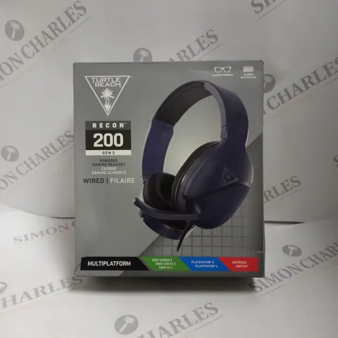 BOXED TURTLE BEACH RECON 200 WIRED GAMING MULTIPLATFORM HEADSET 