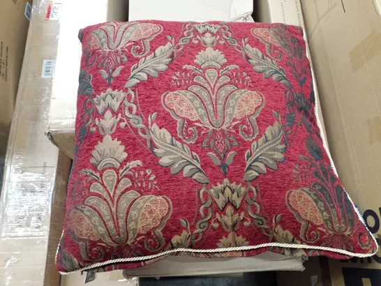 CALVARY FLORA DAMASK POLYESTER FILLED CUSHION