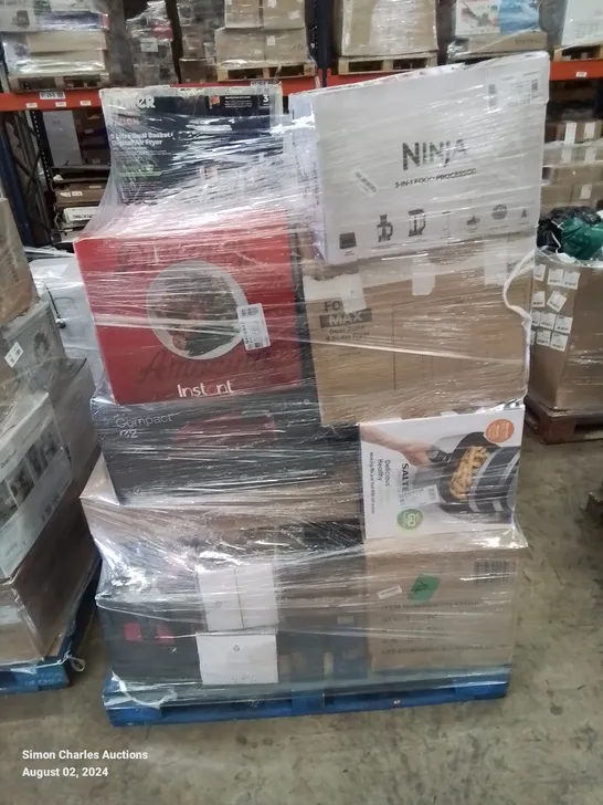 PALLET OF APPROXIMATELY 22 UNPROCESSED RAW RETURN HOUSEHOLD AND ELECTRICAL GOODS TO INCLUDE;