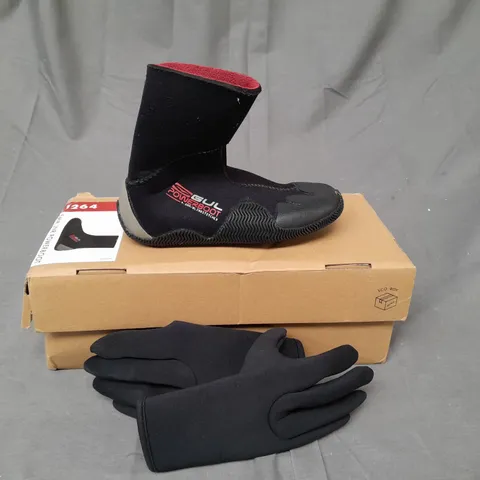 BOXED PAIR OF GUL JUNIOR POWER BOOT IN BLACK SIZE CHILDRENS 12-13