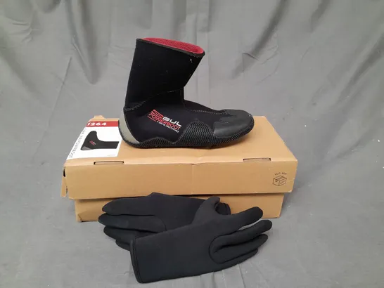 BOXED PAIR OF GUL JUNIOR POWER BOOT IN BLACK SIZE CHILDRENS 12-13