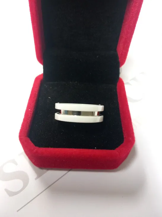 BERING WHITE CERAMIC BERING OUTER RING SIZE 8