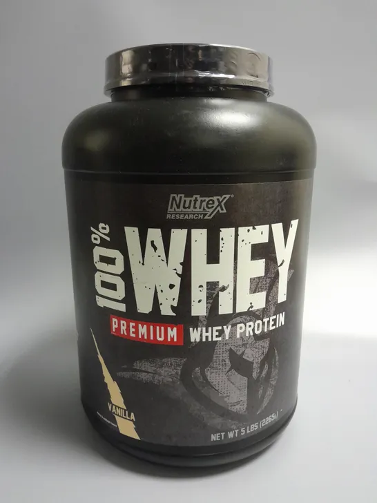 SEALED NUTREX RESEARCH 100% WHEY PROTEIN 2265G - VANILLA