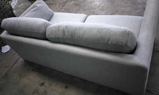 DESIGNER SKY BLUE FABRIC 2 SEATER SOFA