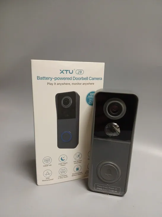 BOXED XTU J9 BATTERY POWERED DOORBELL CAMERA 