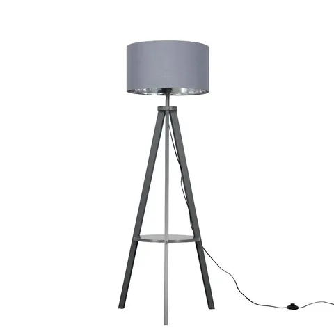 BOXED ISMAY 149CM TRIPOD FLOOR LAMP (INCOMPLETE, ONLY 1 OF 2 BOXES. BASE ONLY)