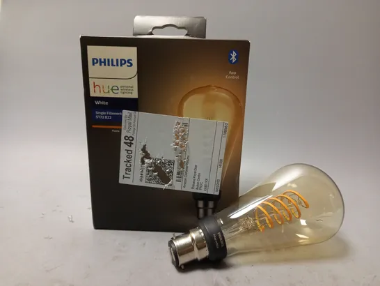 BOXED PHILIPS HUE SINGLE FILAMENT ST72 B22 BULB