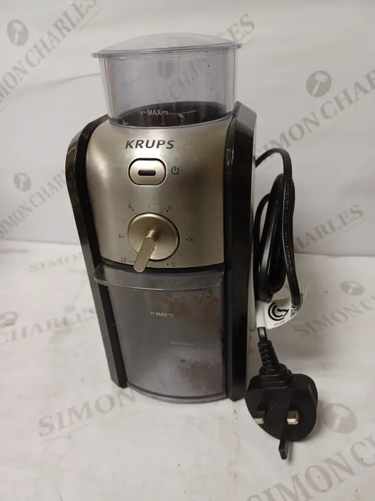 KRUPS EXPERT BURR GRINDER FOR COFFEE BEANS