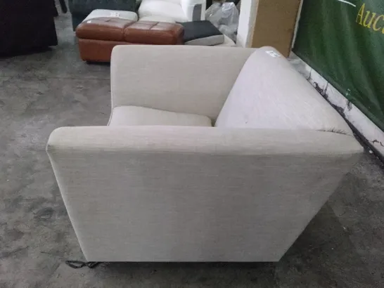 QUALITY DESIGNER ARMCHAIR - LIGHT GREY FABRIC 