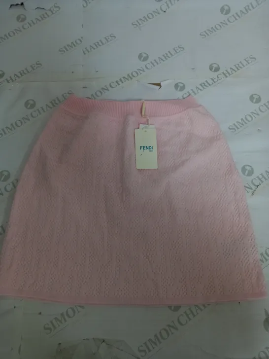 FENDI F1 KNITTED PINK SKIRT - 12/14 YEARS