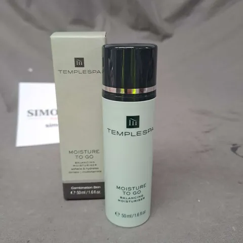 TEMPLESPA MOISTURE TO GO BALANCING MOISTURISER 50ML