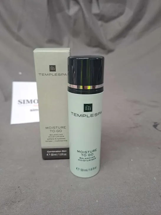 TEMPLESPA MOISTURE TO GO BALANCING MOISTURISER 50ML