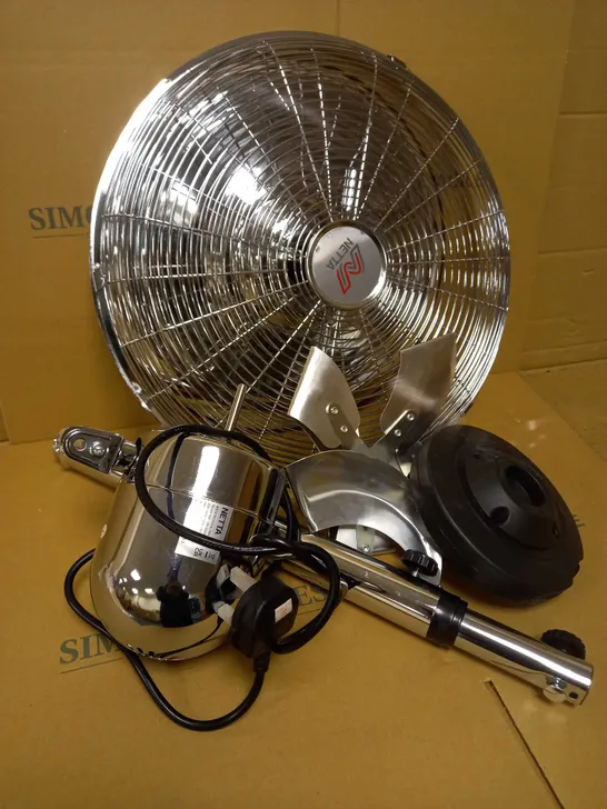 NETTA 16 INCH METAL PEDESTAL FLOOR FAN