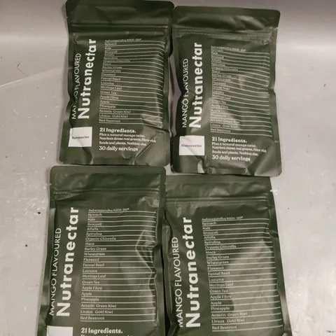 4 X SEALED NUTRANECTAR SUPERFOOD BLEND - MANGO - 4 X 150G