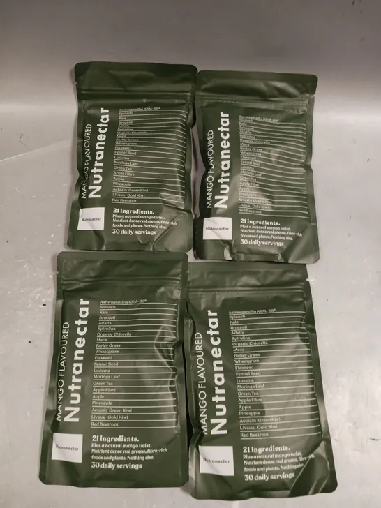 4 X SEALED NUTRANECTAR SUPERFOOD BLEND - MANGO - 4 X 150G