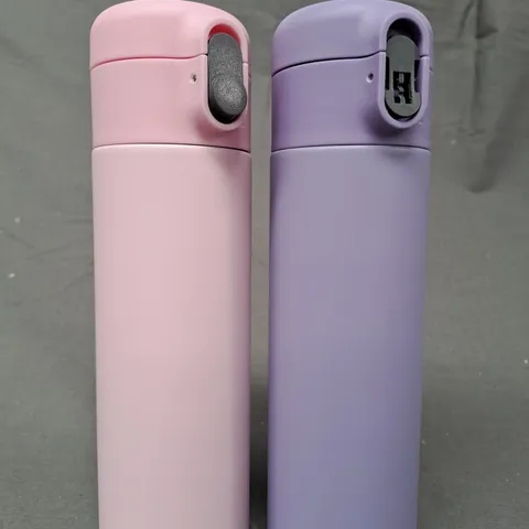 BOXED LOCK&LOCK X2 METAL INSULATED BOTTLES IN PINK AND PURPLE
