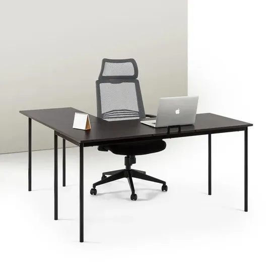 KAMERON L-SHAPED DESK COLOUR: ESPRESSO 