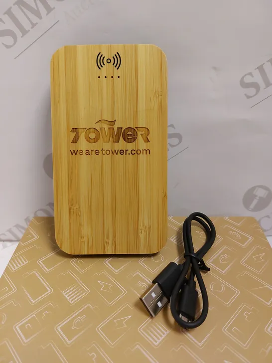 PF CONCEPT AVENUE BAMBOO AND FABRIC POWER BANK - 6000 MAH