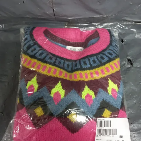 WHITE STUFF TYNE FAIRASLE JUMPER SIZE 14