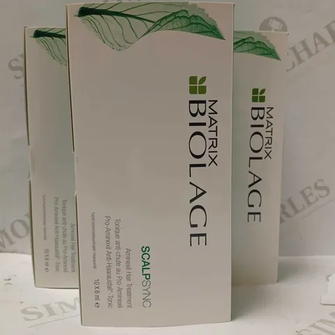 LOT OF APPROX 10 MATRIX BIOLAGE SCALP SYNC AMINEXIL HAIR TREATMENTS