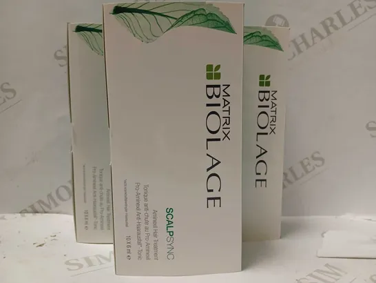 LOT OF APPROX 10 MATRIX BIOLAGE SCALP SYNC AMINEXIL HAIR TREATMENTS