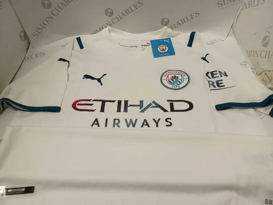 PUMA MANCHESTER CITY WHITE SHIRT - SIZE UK L