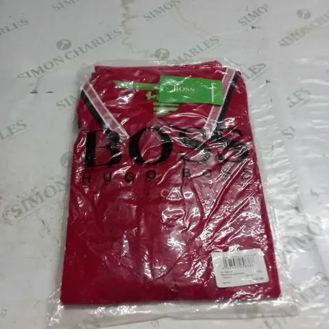 HUGO BOSS POLO SHIRT IN RED - XXL