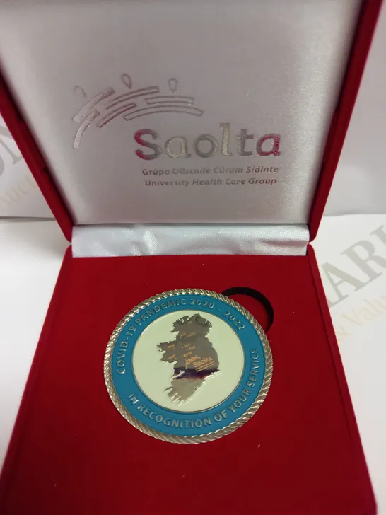 SAOLTA COVID 19 PANDEMIC RECOGNITION OF SERVICE COMMEMORATIVE COIN