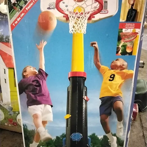 BOXED LITTLE TIKES EASYSTORE BASKETBALL SET COLLECTION ONLY 