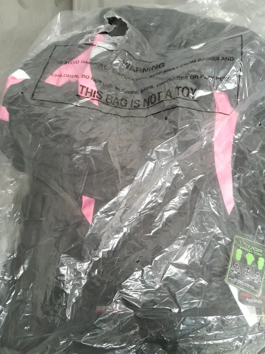 GEAR X BIKER JACKET IN BLACK AND PINK SIZE S