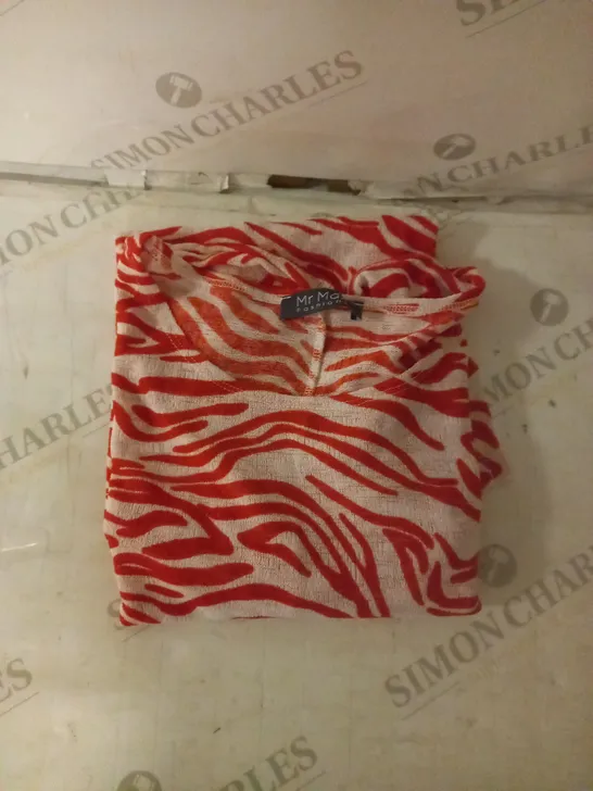 MR MAX RED ABSTRACT TOP SIZE 2XL