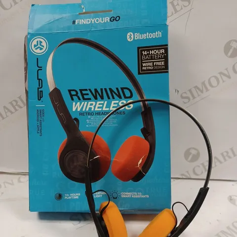 BOXED JLAB REWIND WIRELESS RETRO HEADPHONES 