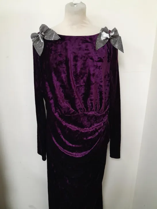 MONSOON LILIA BERRY OCCASSIONAL DRESS SIZE 18