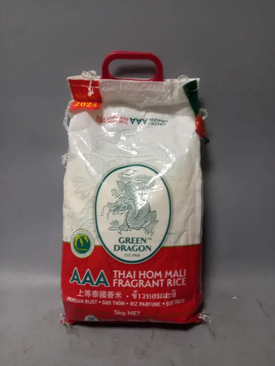 SEALED GREEN DRAGON AAA THAI HOM MALI FRAGRANT RICE - 5KG