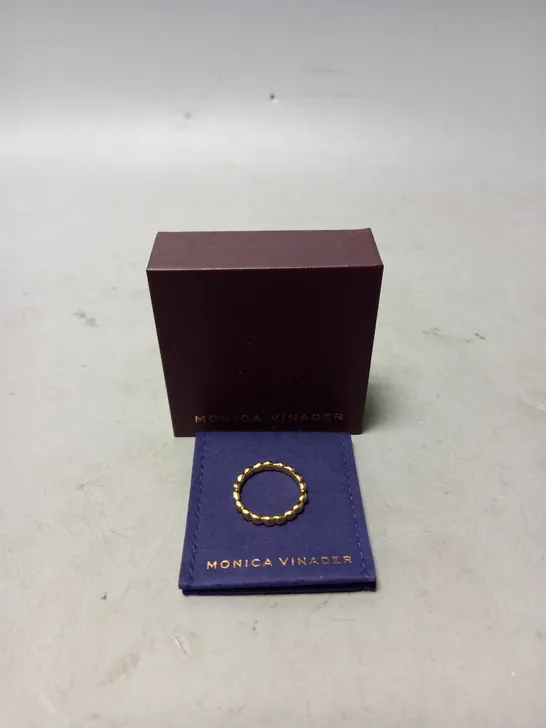 BOXED MONICA VINADER NURA TEARDROP ETERNITY RING