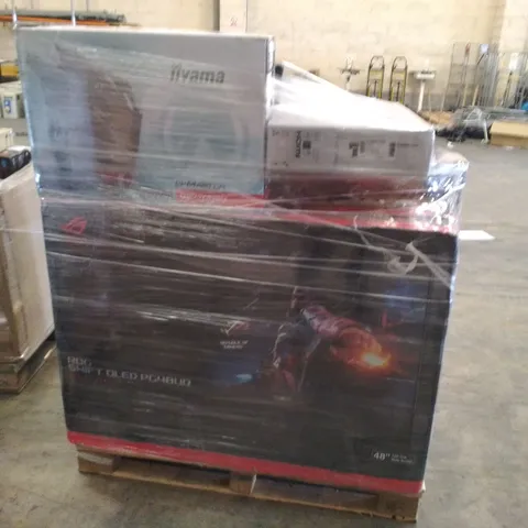 PALLET OF APPROXIMATELY 21 UNPROCESSED RAW RETURN MONITORS TO INCLUDE;