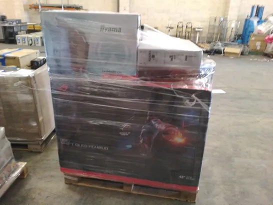 PALLET OF APPROXIMATELY 21 UNPROCESSED RAW RETURN MONITORS TO INCLUDE;