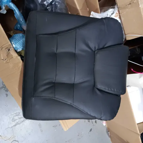 BOXED BLACK LEATHER OFFICE CHAIR - SELF ASSEMBLY