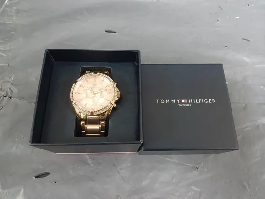 BOXED TOMMY HILFIGER ROSE GOLD WATCH  RRP £75