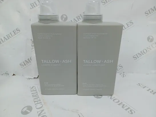 TALLOW AND ASH OUD LAUNDRY SHAMPOO & CONDITIONER 700ML EACH