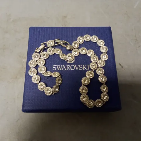 BOXED SWAROVSKI ANGELIC NECKLACE WHITE RHODIUM PLATED