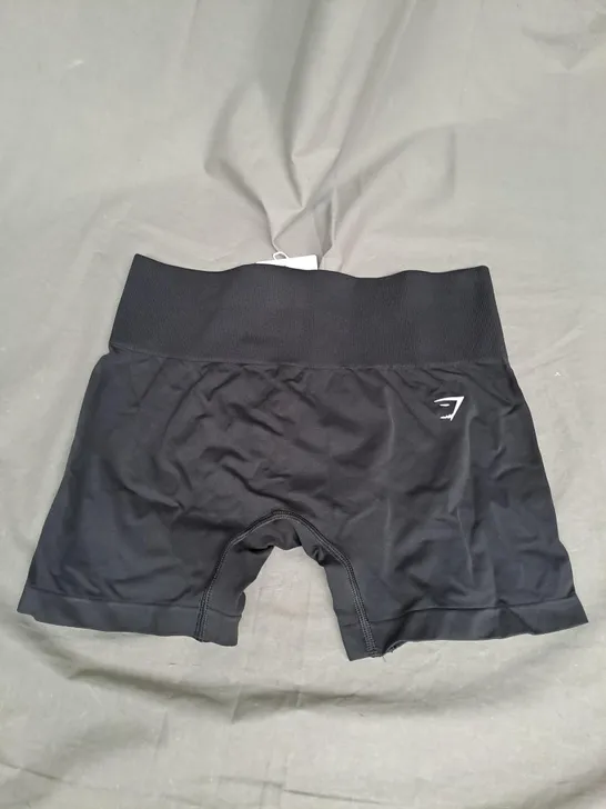 GYMSHARK EVERYDAY SEAMLESS SHORT IN BLACK SIZE M