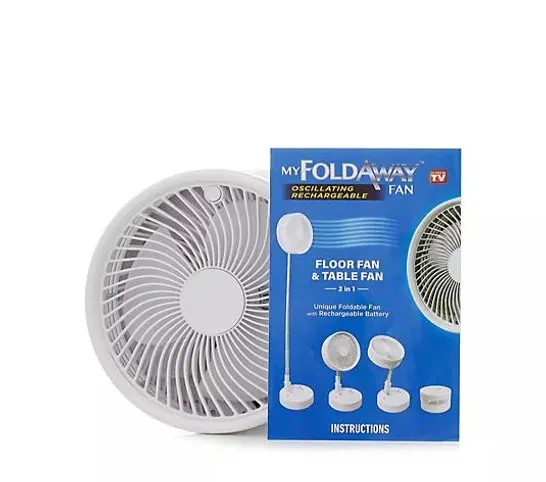 OUTLET BELL & HOWELL FOLDING RECHARGEABLE FAN