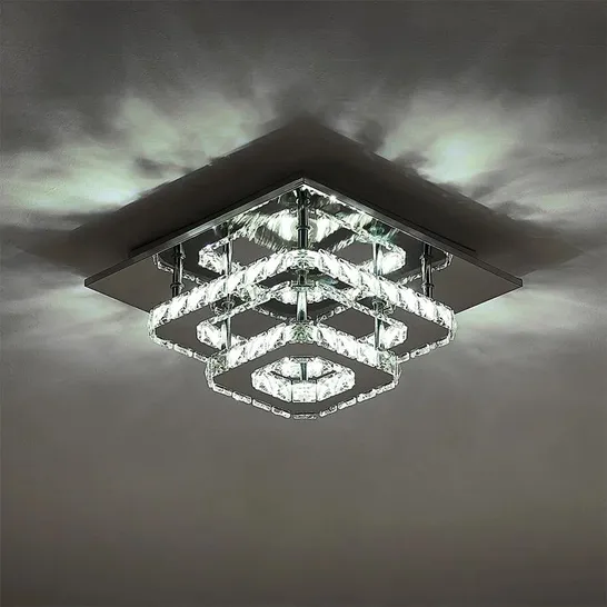 BOXED MADISEN GLASS LED FLUSH MOUNT (1 BOX)