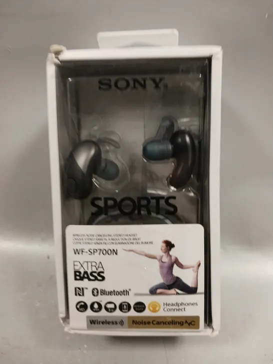 BOXED SONY WF-SP700N EXTRA BASS WIRELESS NOISE CANCELLING STEREO HEADSET