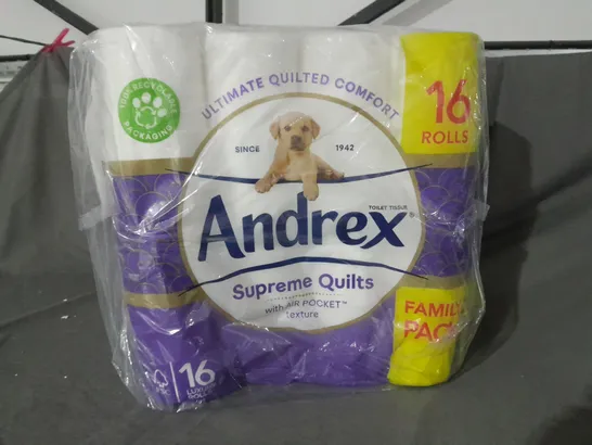 3 PACKS OF 16 ROLL ANDREX SUPREME QUILTS 