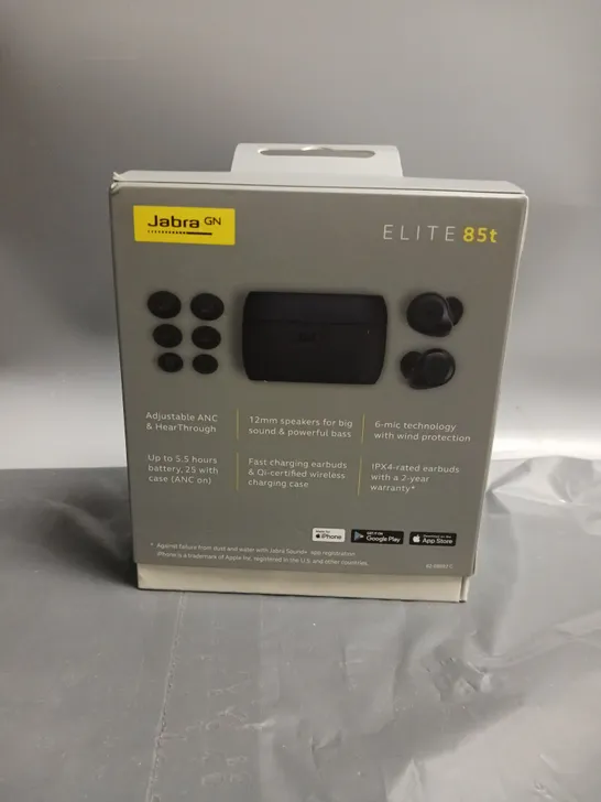 BOXED AND SEALED JABRA GN ELITE 85T EARBUDS WITH NOISE CANCELLATION